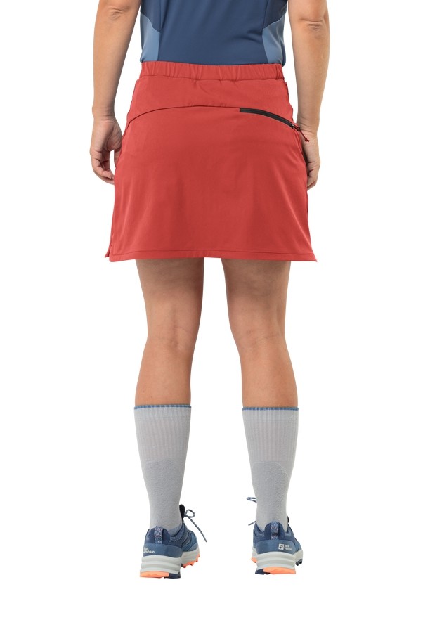 Red Women Jack Wolfskin Hiking Alpine Skorts | 17146523
