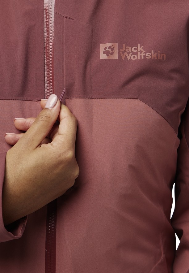 Red Women Jack Wolfskin Hunberg 3in1 Jackets | 20701900