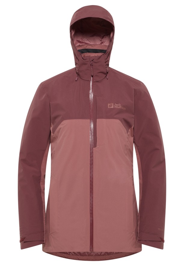 Red Women Jack Wolfskin Hunberg 3in1 Jackets | 20701900
