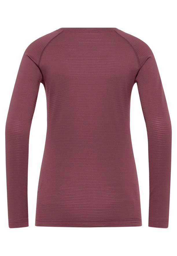 Red Women Jack Wolfskin Infinite Warm Ls T Shirts | 45023359