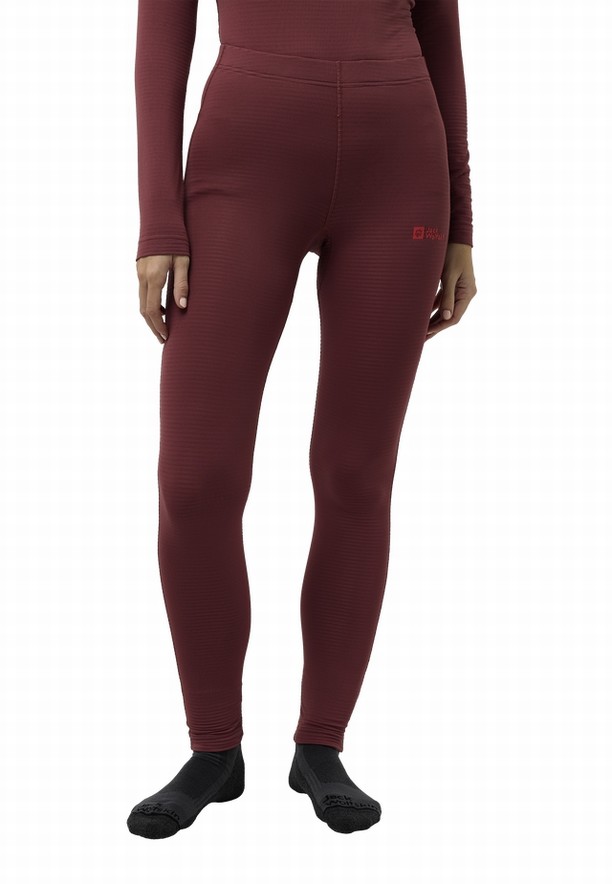 Red Women Jack Wolfskin Infinite Warm Tight | 73748751