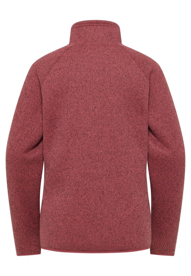 Red Women Jack Wolfskin Kaminfeuer Fleece Jackets | 70408289