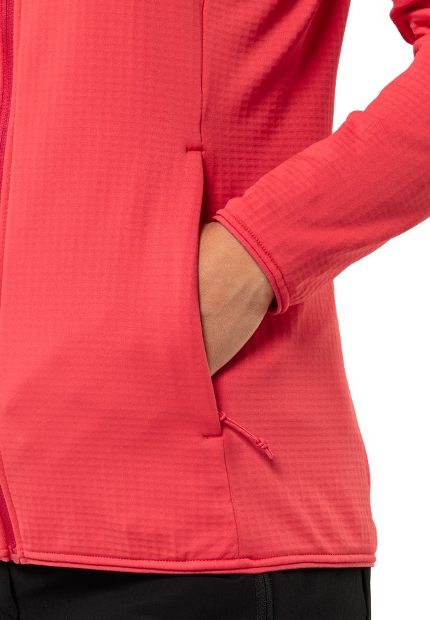 Red Women Jack Wolfskin Kolbenberg Fz Fleece Jackets | 89228277