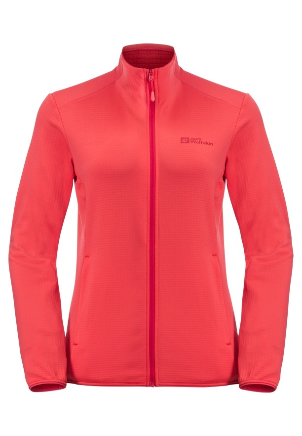 Red Women Jack Wolfskin Kolbenberg Fz Fleece Jackets | 89228277