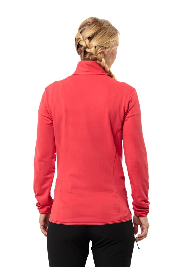 Red Women Jack Wolfskin Kolbenberg Fz Fleece Jackets | 89228277