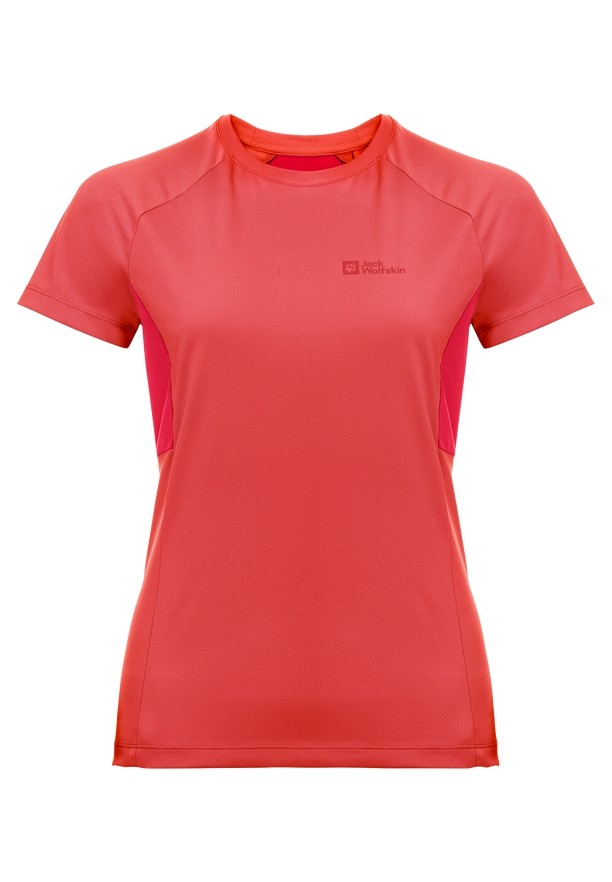 Red Women Jack Wolfskin Narrows T Shirts | 44560985