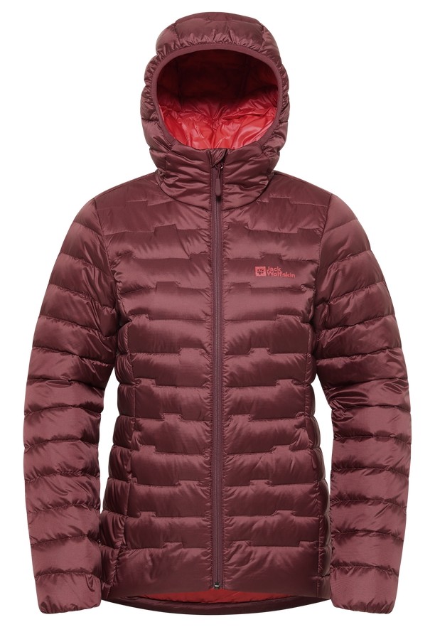 Red Women Jack Wolfskin Passamani Down Jackets | 83739410