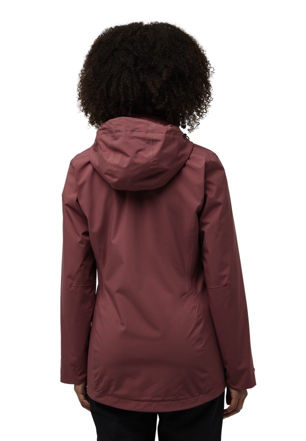 Red Women Jack Wolfskin Rotwand 3in1 Jackets | 17305308
