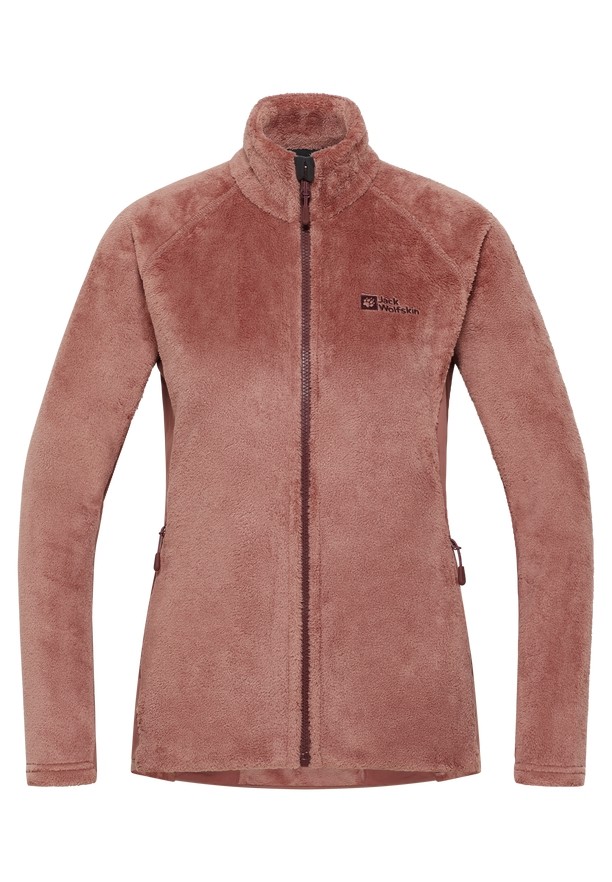 Red Women Jack Wolfskin Rotwand Fz Fleece Jackets | 99698097