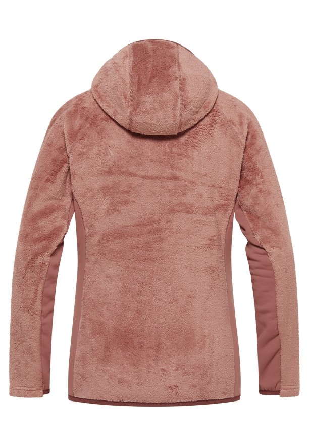 Red Women Jack Wolfskin Rotwand Hooded Fz Fleece Jackets | 17585490