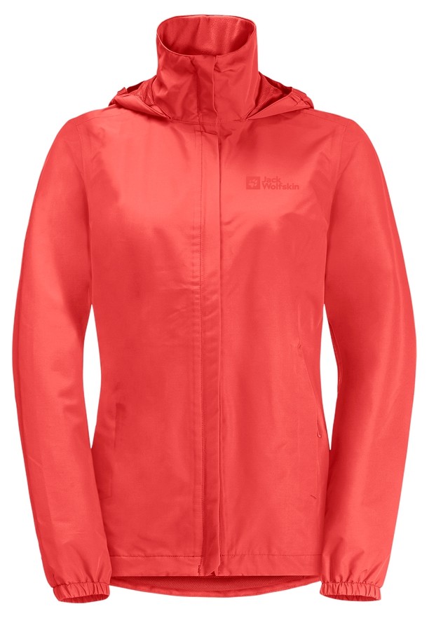 Red Women Jack Wolfskin Stormy Point 2l Rain Jackets | 65677226