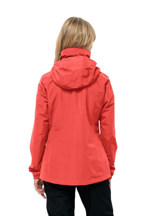 Red Women Jack Wolfskin Stormy Point 2l Rain Jackets | 65677226