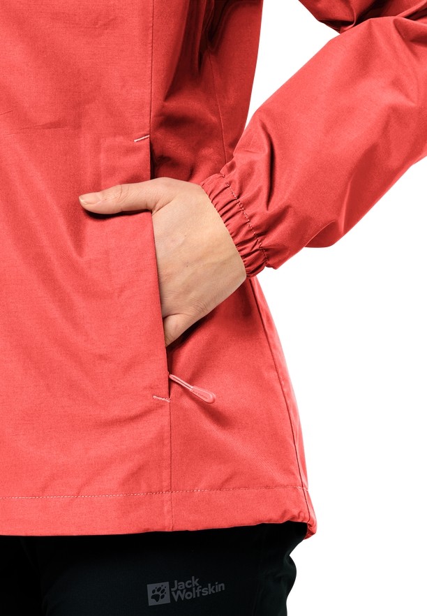 Red Women Jack Wolfskin Stormy Point 2l Rain Jackets | 65677226