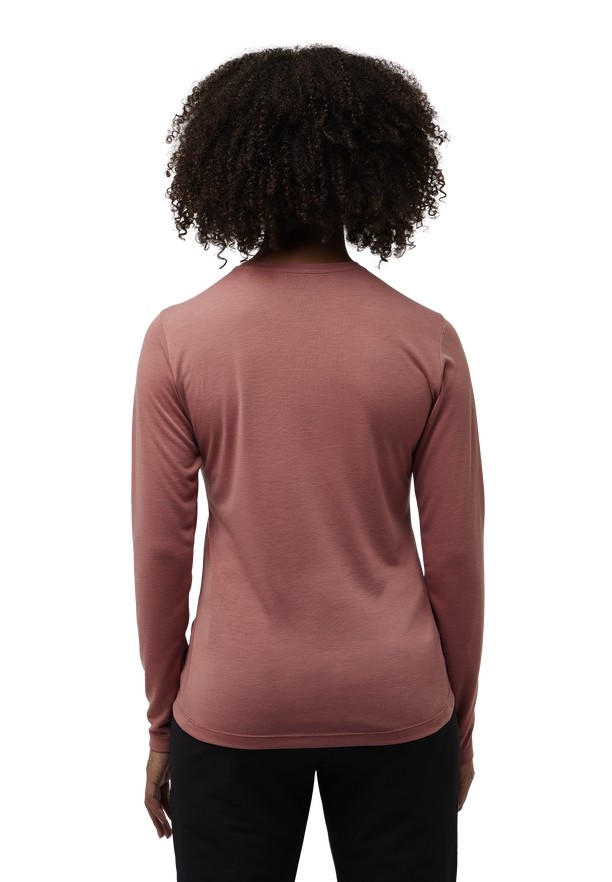 Red Women Jack Wolfskin Vonnan Ls T Shirts | 20623746