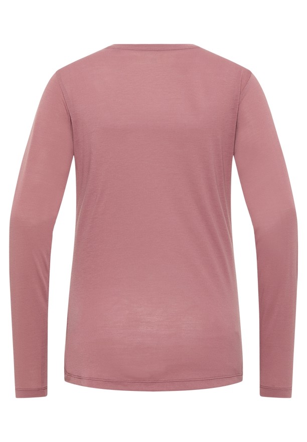 Red Women Jack Wolfskin Vonnan Ls T Shirts | 20623746
