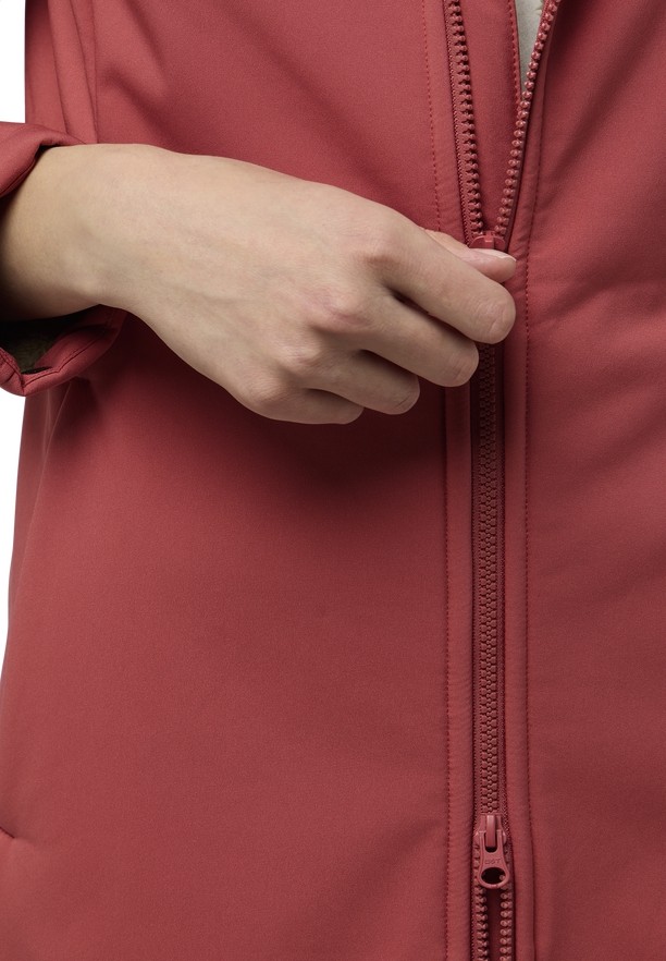 Red Women Jack Wolfskin Windland Softshell Jackets | 97590748