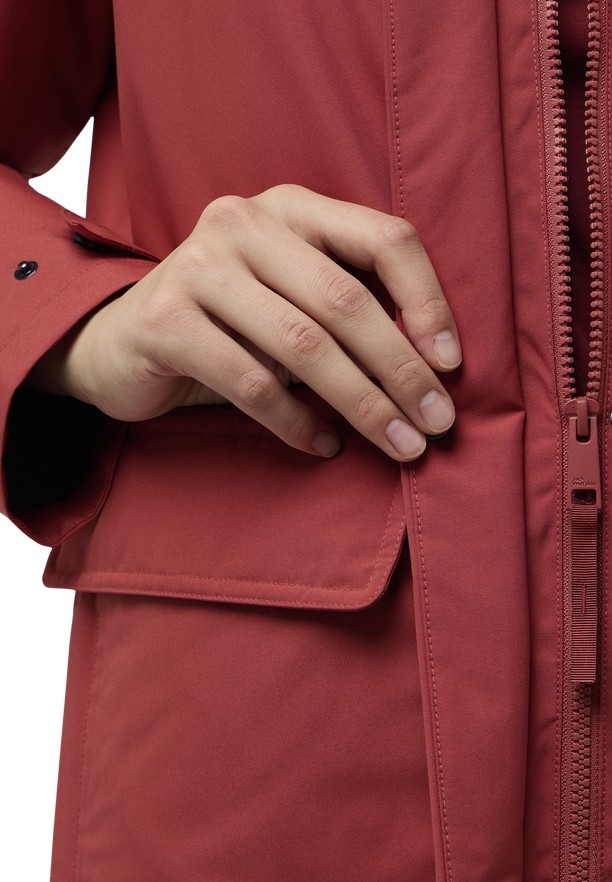 Red Women Jack Wolfskin Wintertor Coats | 90119564