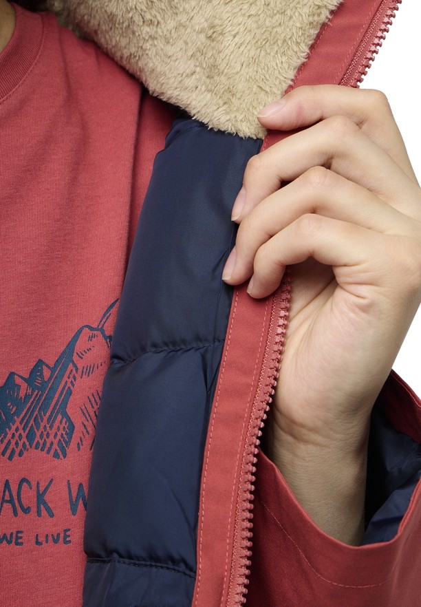 Red Women Jack Wolfskin Wintertor Coats | 90119564