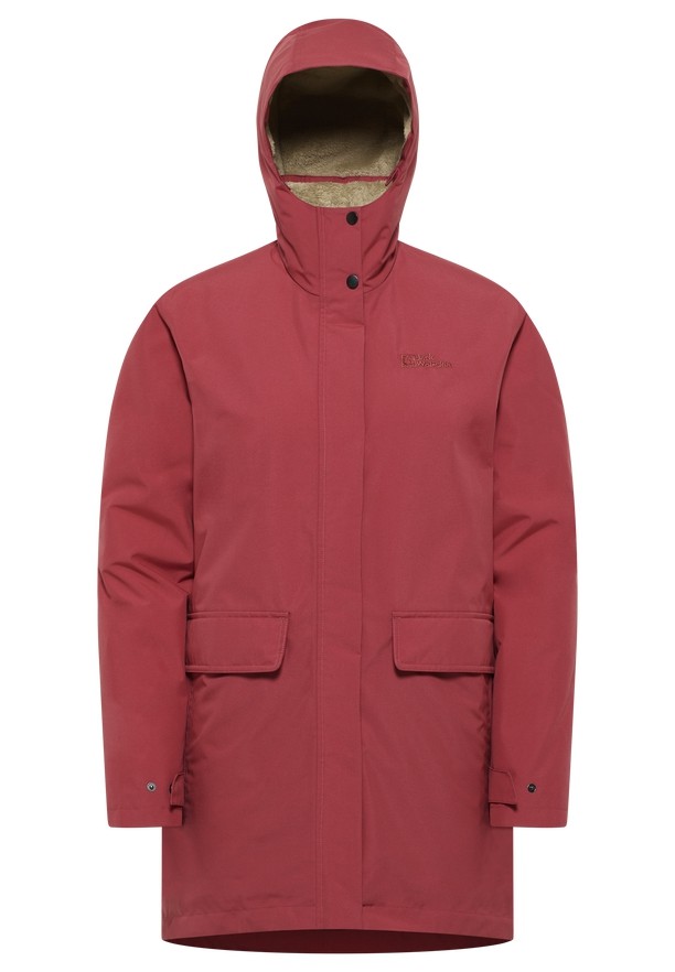 Red Women Jack Wolfskin Wintertor Coats | 90119564