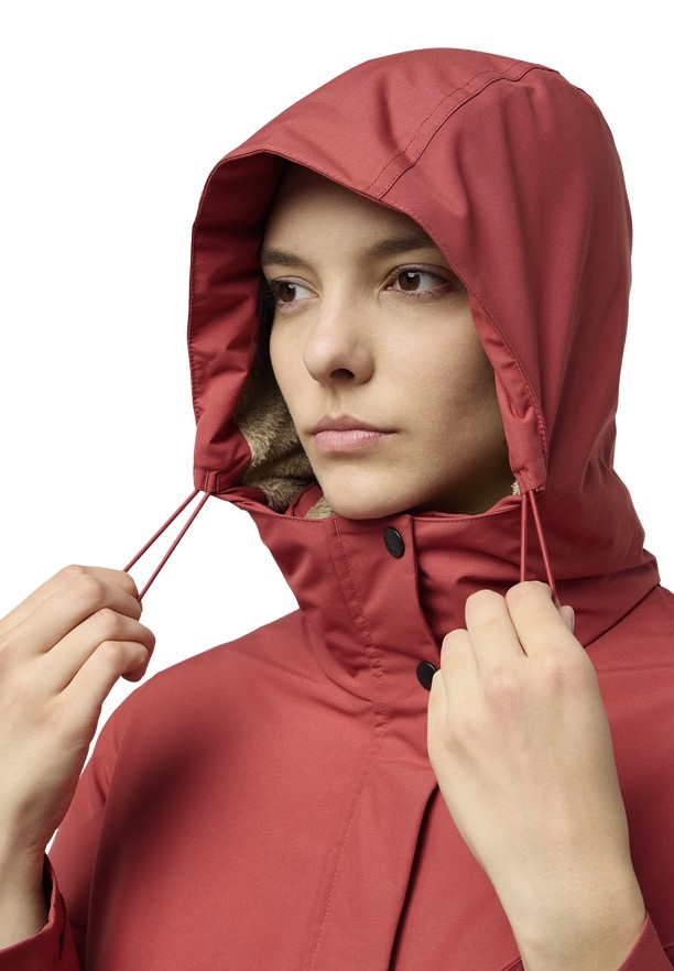Red Women Jack Wolfskin Wintertor Coats | 90119564