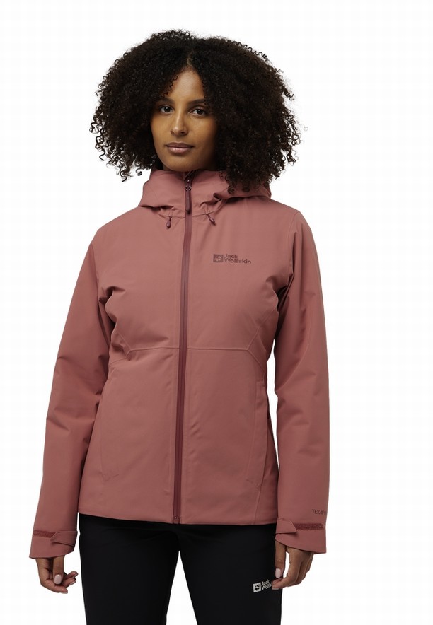 Red Women Jack Wolfskin Wisper Ins Winter Jackets | 18219855