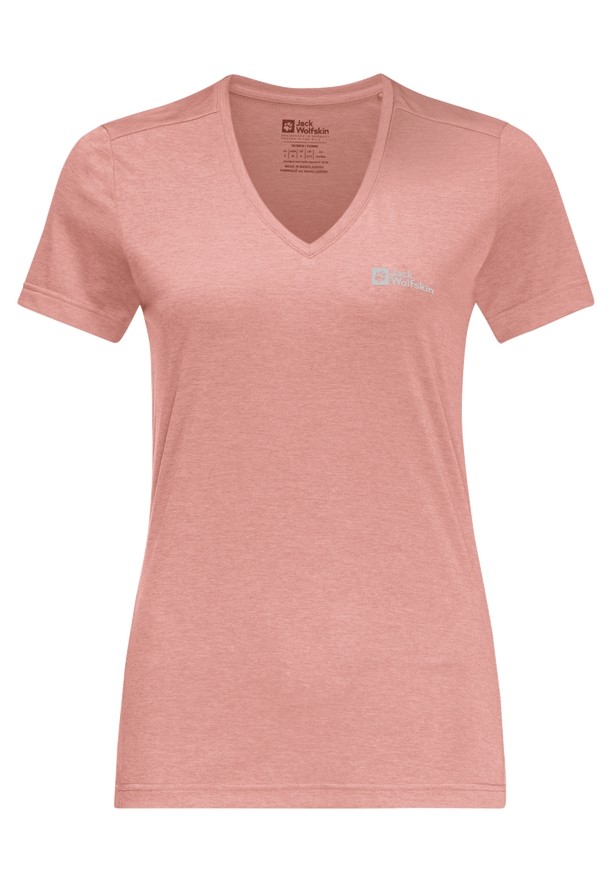 Rose Women Jack Wolfskin Crosstrail T Shirts | 86682604