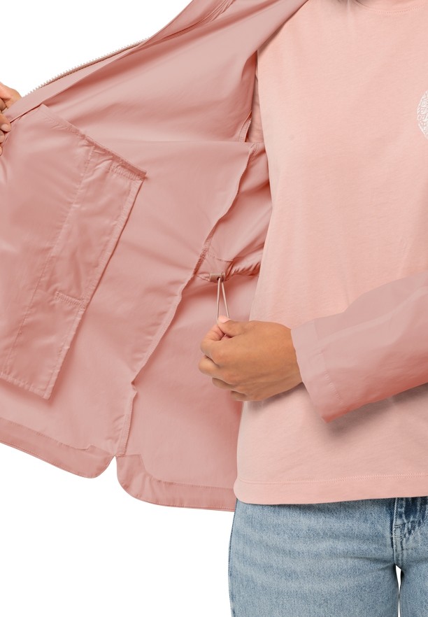 Rose Women Jack Wolfskin Desert Wind Softshell Jackets | 41877616