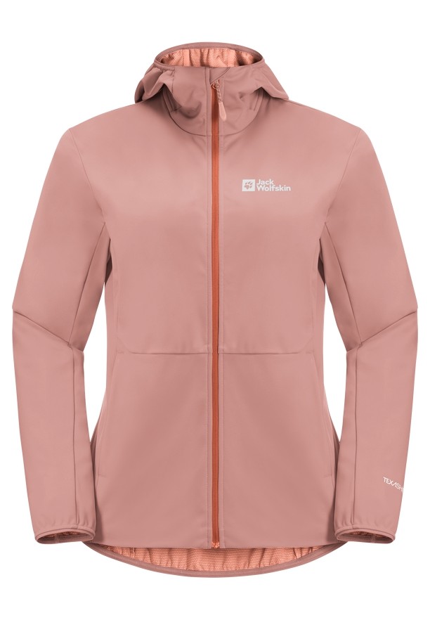Rose Women Jack Wolfskin Feldberg Hoody Softshell Jackets | 97308729