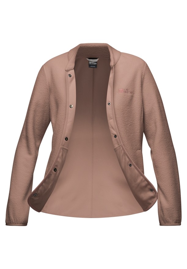 Rose Women Jack Wolfskin Light Curl Fleece Jackets | 56667552