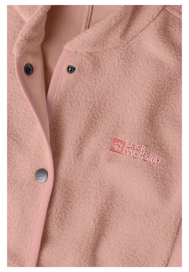 Rose Women Jack Wolfskin Light Curl Fleece Jackets | 56667552