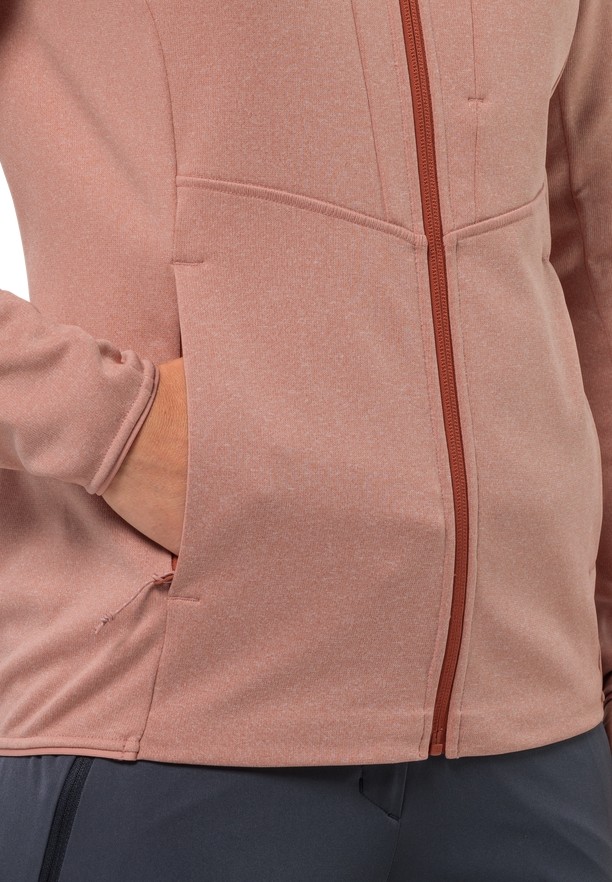 Rose Women Jack Wolfskin Tervern Fz Fleece Jackets | 79650284