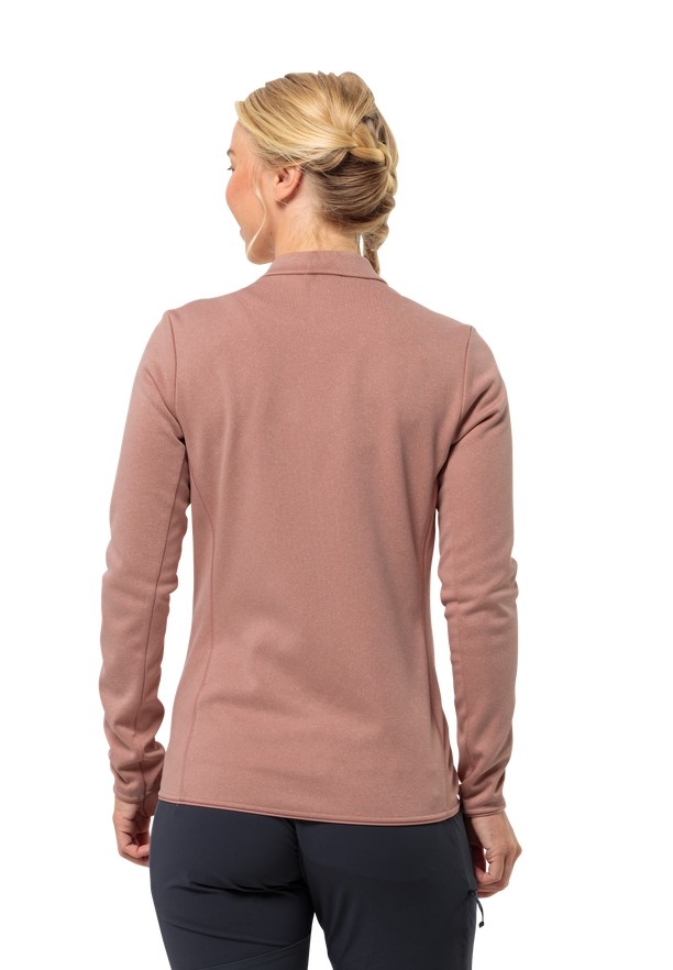 Rose Women Jack Wolfskin Tervern Fz Fleece Jackets | 79650284