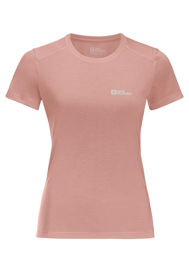 Rose Women Jack Wolfskin Vonnan S/s T Shirts | 37943546