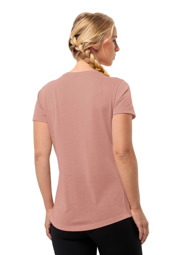 Rose Women Jack Wolfskin Vonnan S/s T Shirts | 37943546