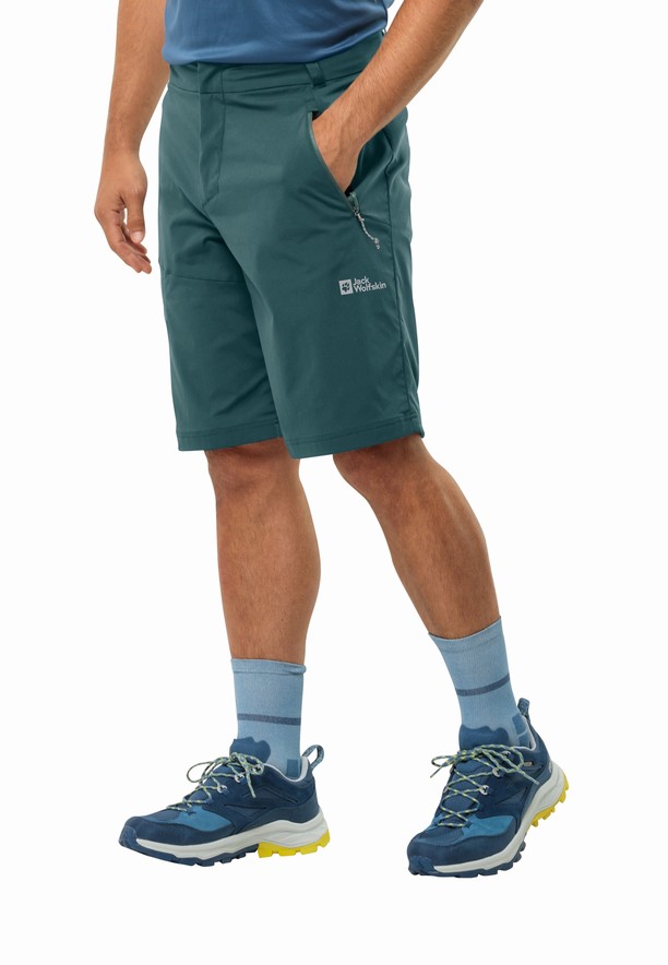 Turquoise Men Jack Wolfskin Glastal Shorts | 57347733