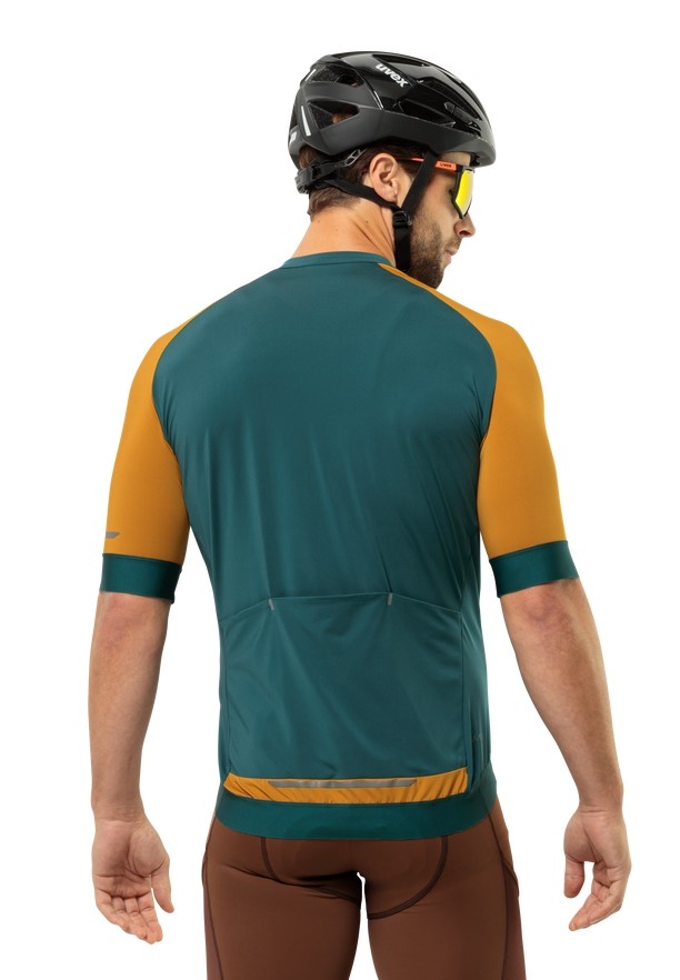 Turquoise Men Jack Wolfskin Gravex Fz S/s T Shirts | 92771475