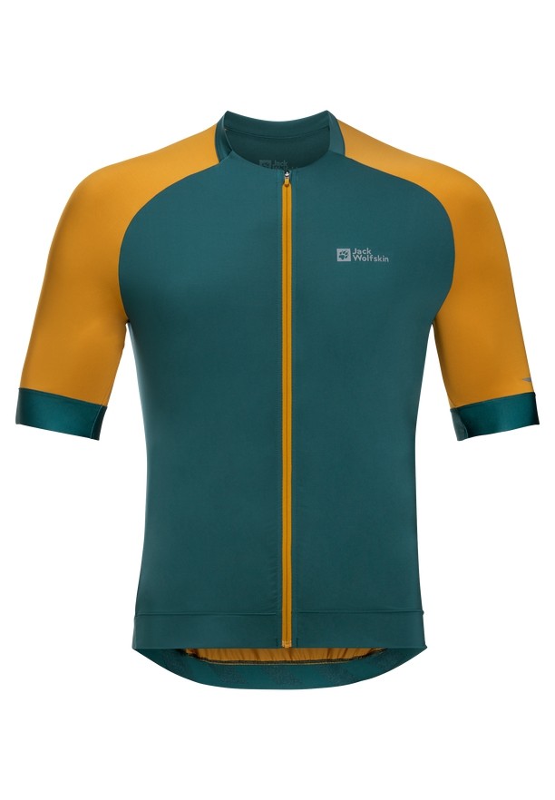 Turquoise Men Jack Wolfskin Gravex Fz S/s T Shirts | 92771475