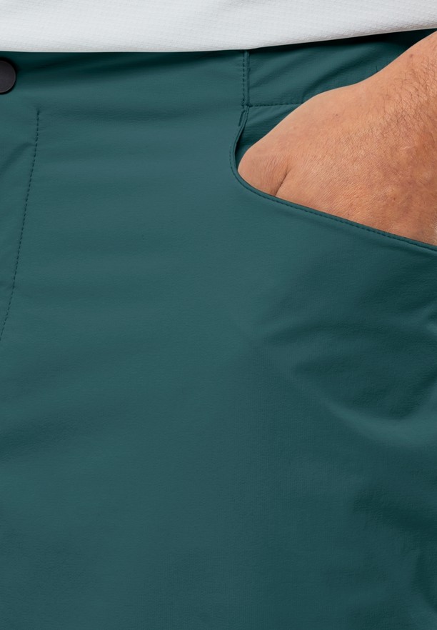 Turquoise Men Jack Wolfskin Gravex Shorts | 54898428