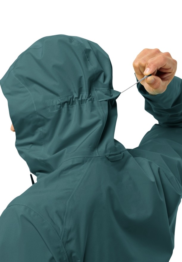 Turquoise Men Jack Wolfskin Highest Peak 3l Rain Jackets | 16345152