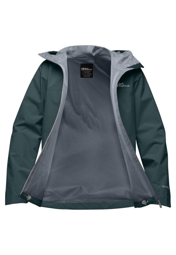 Turquoise Men Jack Wolfskin Highest Peak 3l Rain Jackets | 16345152