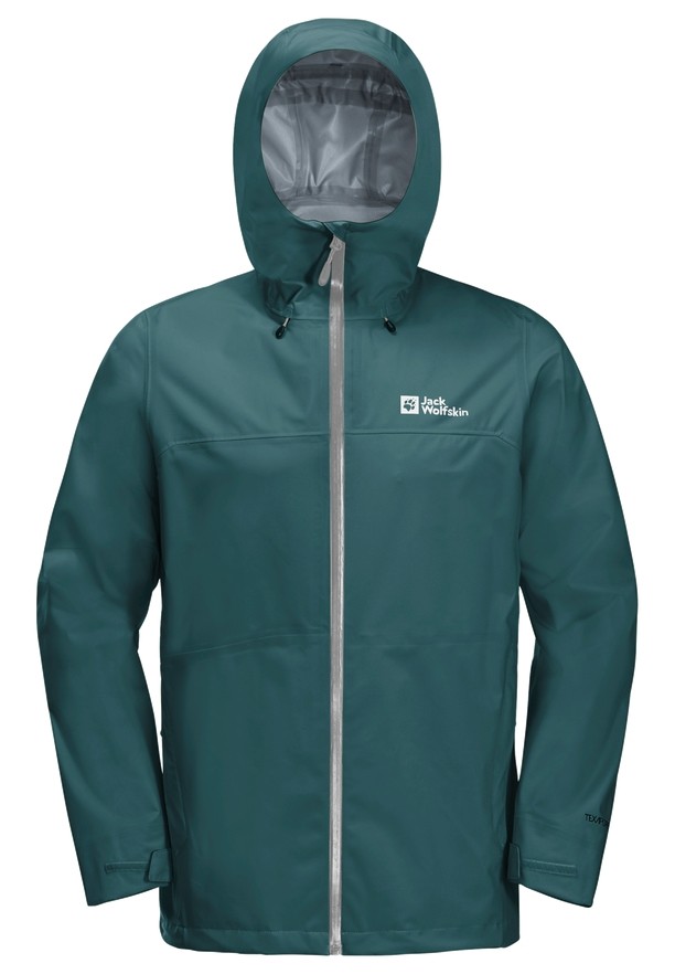 Turquoise Men Jack Wolfskin Highest Peak 3l Rain Jackets | 16345152