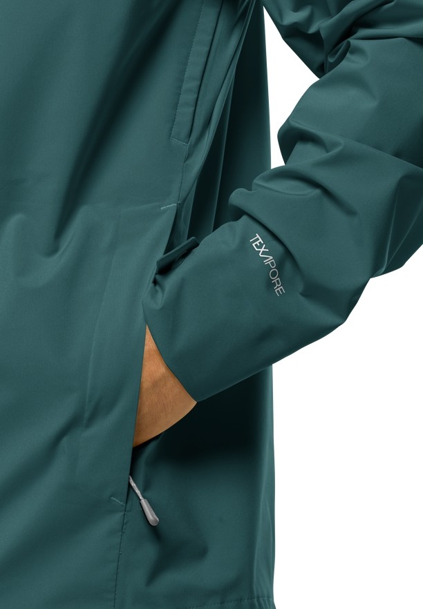 Turquoise Men Jack Wolfskin Highest Peak 3l Rain Jackets | 16345152