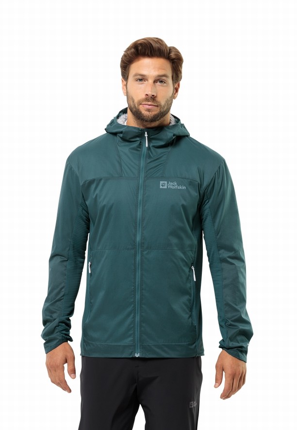 Turquoise Men Jack Wolfskin Prelight Alpha Jackets | 80785966