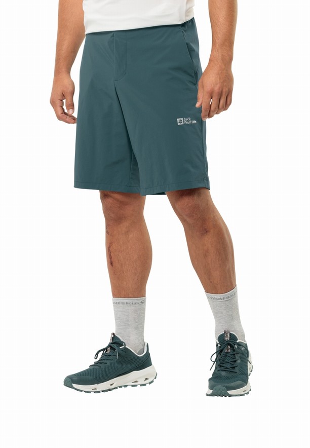 Turquoise Men Jack Wolfskin Prelight Shorts | 91549337