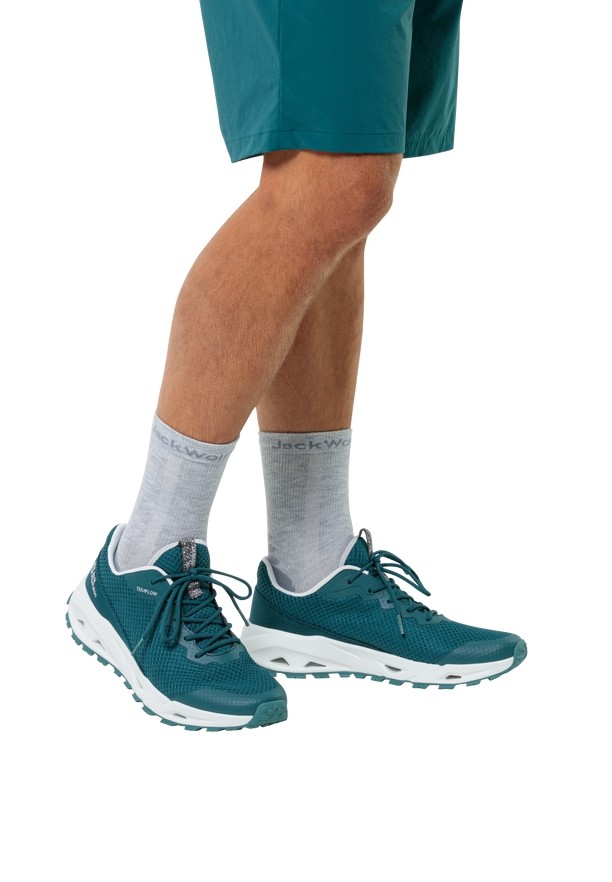 Turquoise Men Jack Wolfskin Prelight Vent Low Hiking Shoes | 20300691