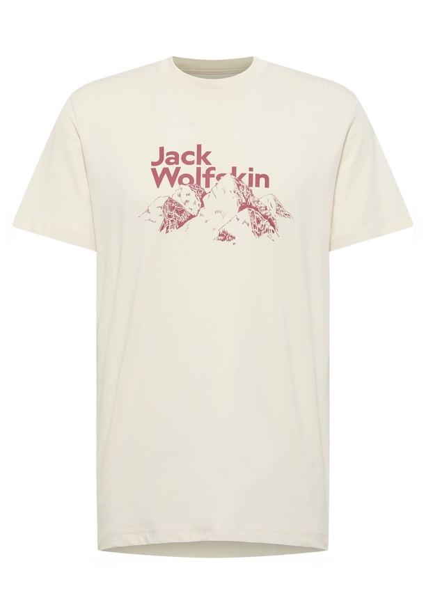 White Men Jack Wolfskin Bergblick T Shirts | 40124402