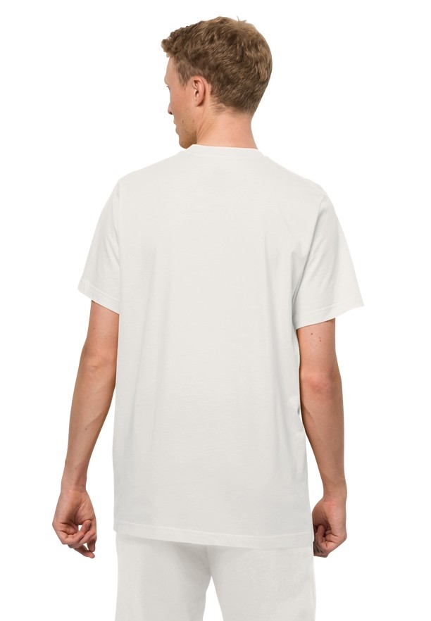 White Men Jack Wolfskin Essential T Shirts | 97887048