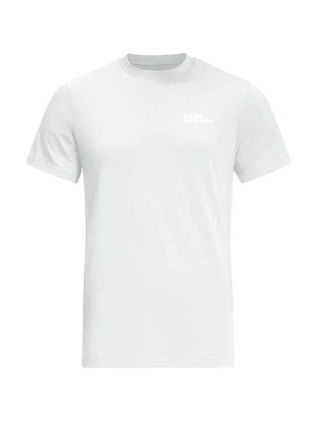 White Men Jack Wolfskin Essential T Shirts | 82829345