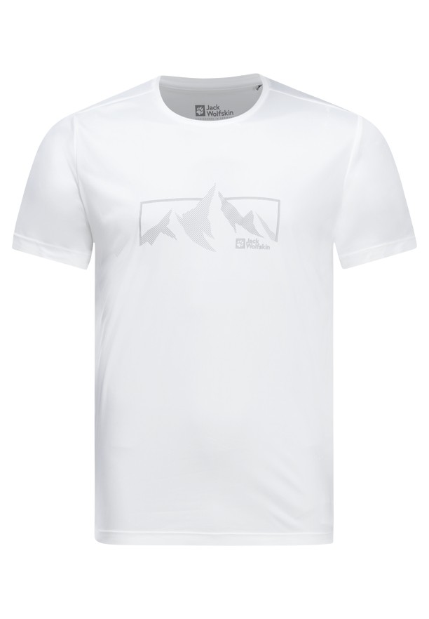 White Men Jack Wolfskin Peak Graphic T Shirts | 17577567