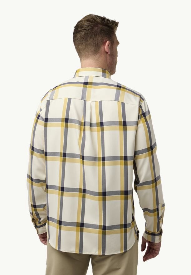 White Men Jack Wolfskin Steinwand Shirts | 23603229